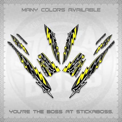 AEROX V2 INDO DECALS (2026 STAR 0001 MOTIF) STICKER KITS By STICKABOSS