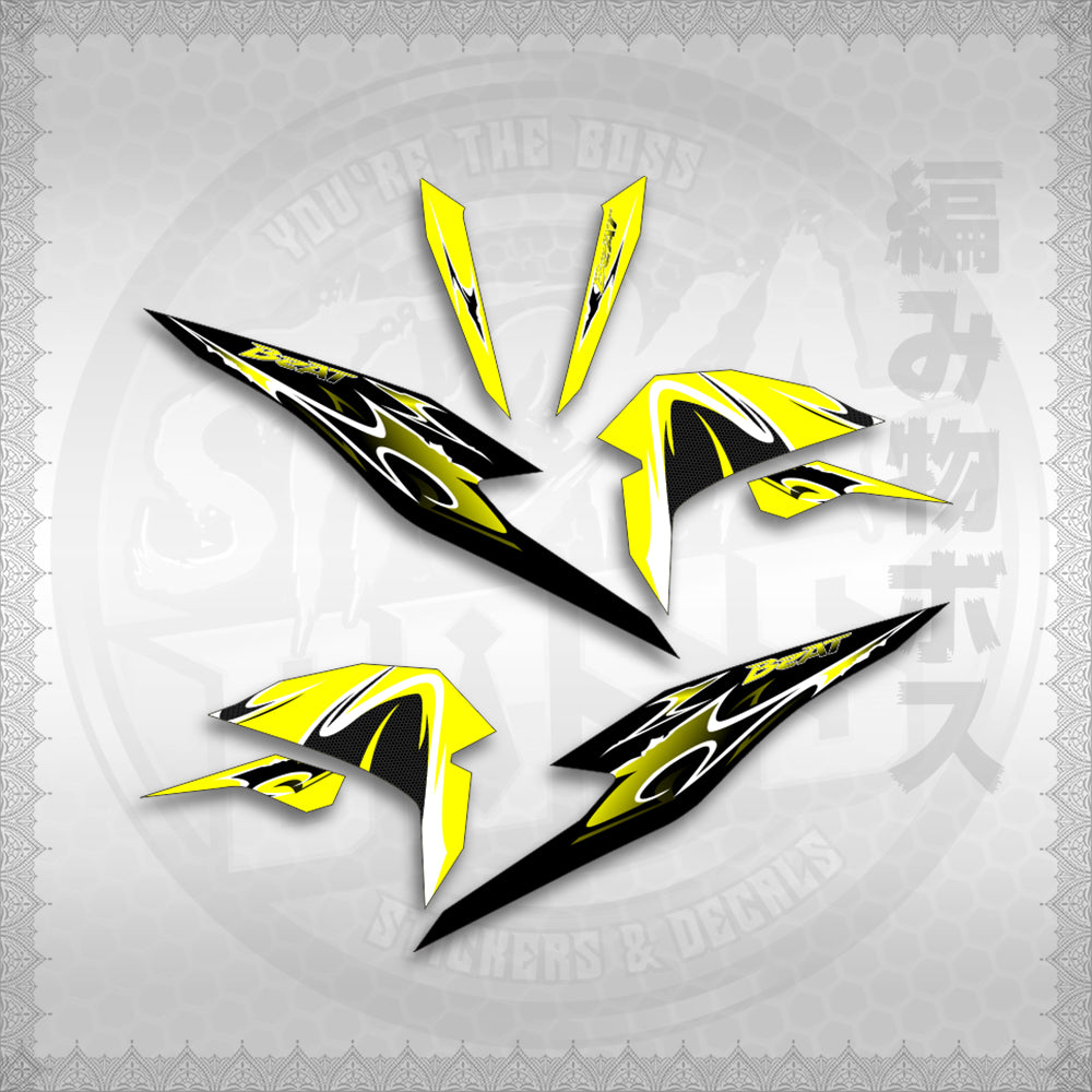 STICKER DECALS for BEAT FI V3 (BV325LENEMOHO) By STICKABOSS (SOFIE LAMINATED WATERPROOF)
