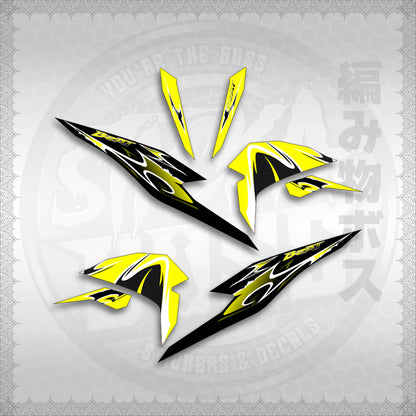 STICKER DECALS for BEAT FI V3 (BV325LENEMOHO) By STICKABOSS (SOFIE LAMINATED WATERPROOF)