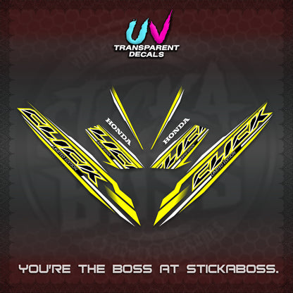 CLICK 125 V3 INDO UV TRANSPARENT DECALS (2024 SV 13-A2 STYLE) STICKER KITS By STICKABOSS