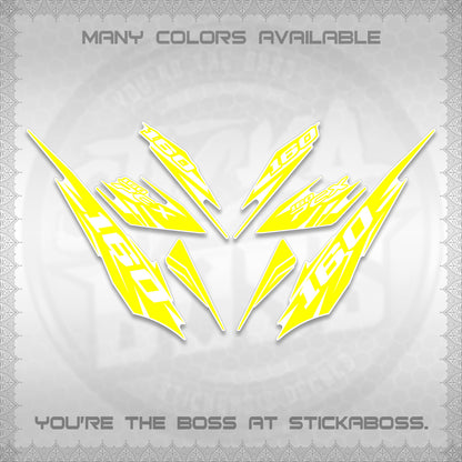 PCX 150 160 INDO FOR WHITE DECALS (2026 NEW 08 DESIGN) STICKER DECALS By STICKABOSS