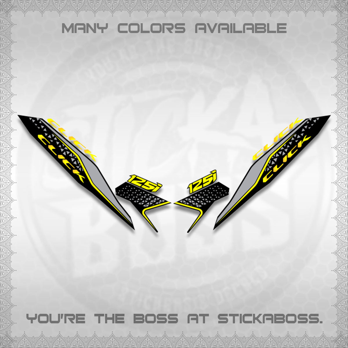 CLICK 125i V3 DECALS(2026 DEKAPAN SEMBILAN DESIGN)STICKER DECALS BY STICKABOSS