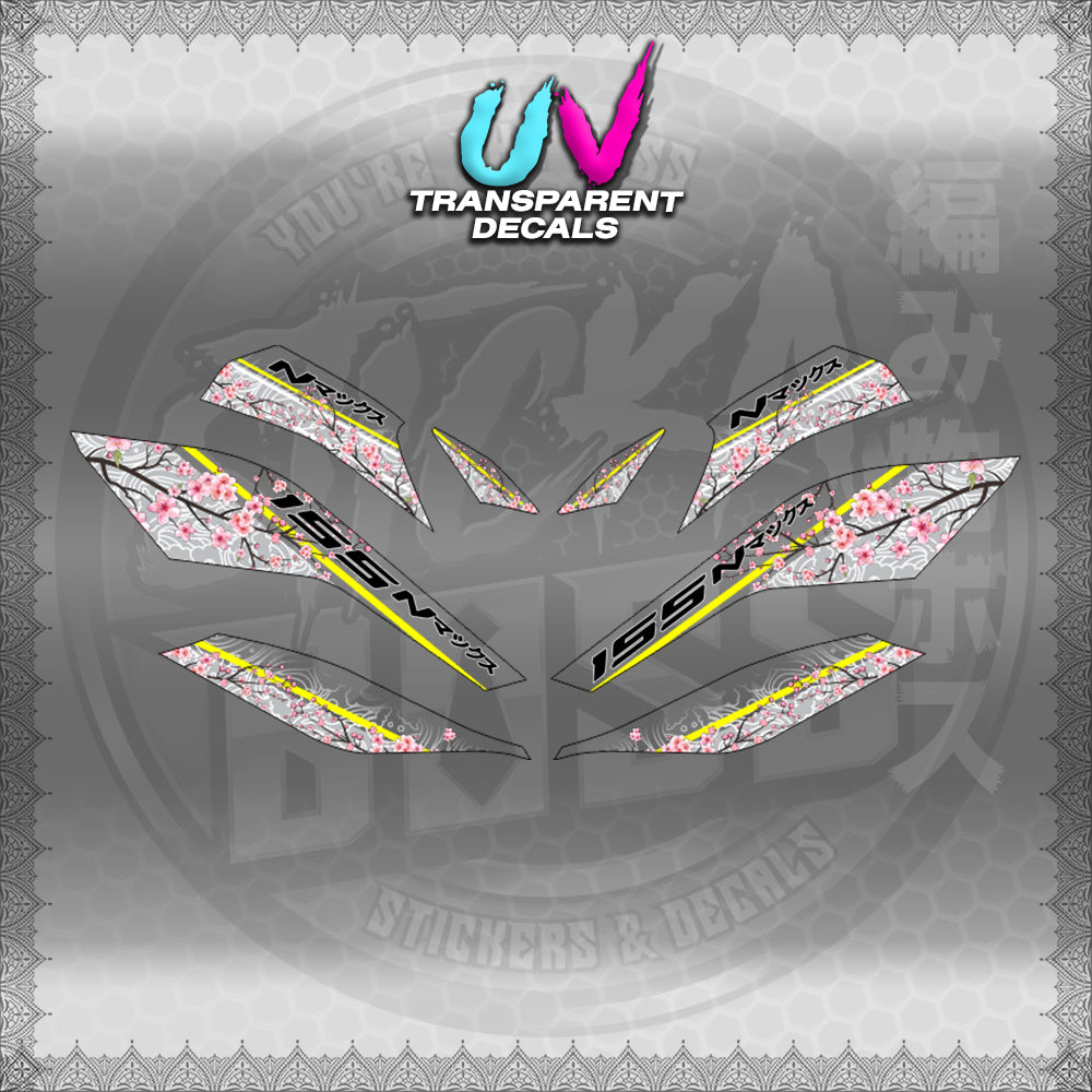 【PREMIUM UV PRINT】TRANSPARENT NMAX V3 TURBO INDO (AV3SAIN)【WITH FREEBIES】