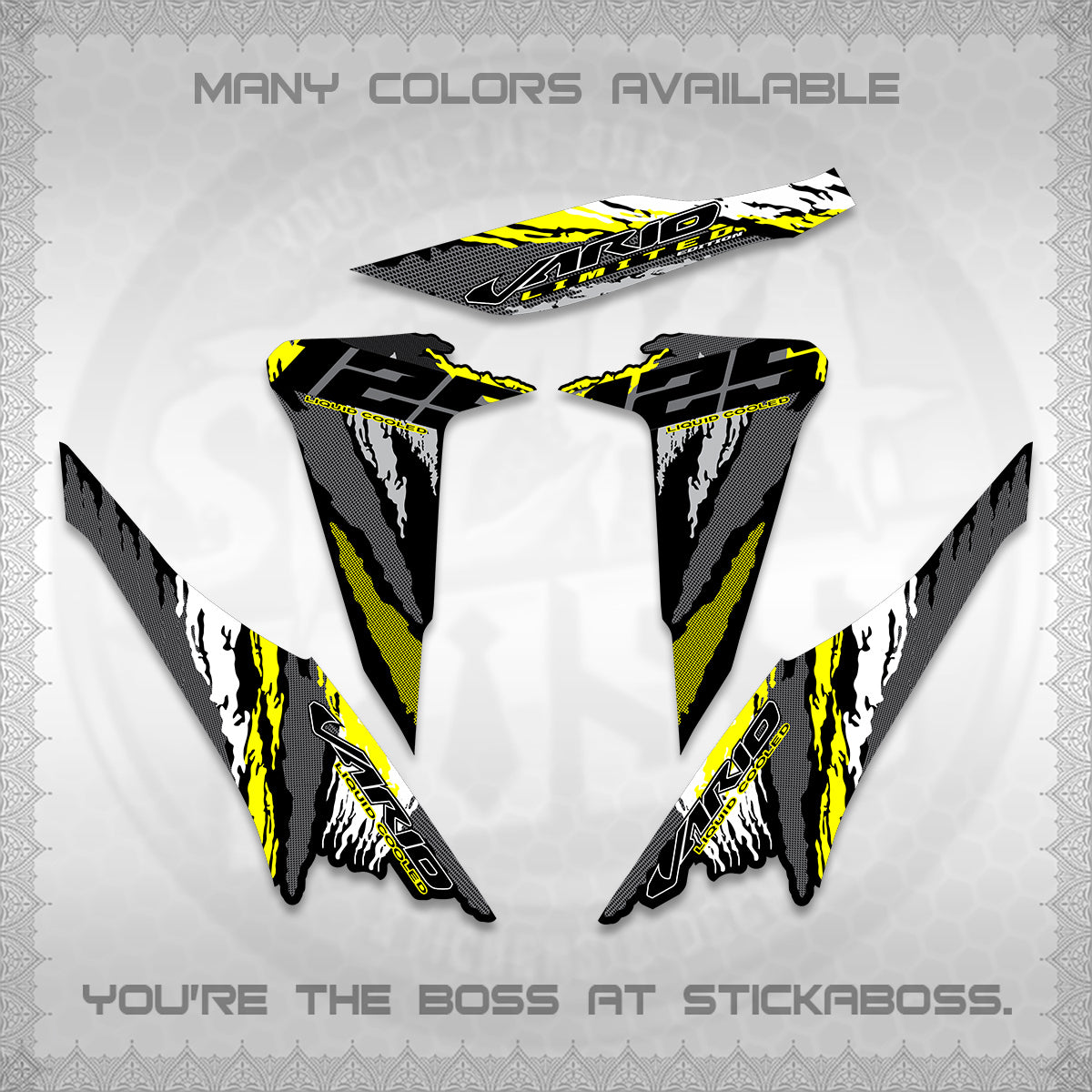 CLICK 125 V2 VARIO DECALS (2022 SPLASH SPECIAL) STICKER KITS BY STICKABOSS