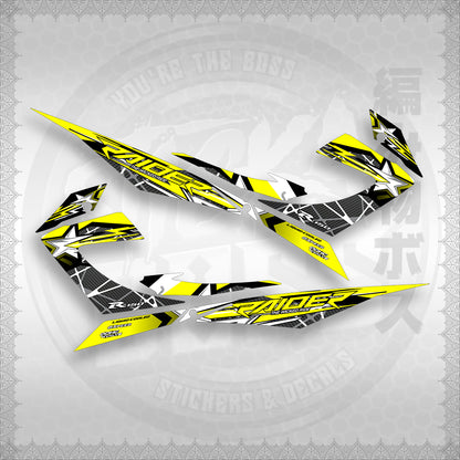 STICKER DECALS for RAIDER 150 REBORN CARB (RRCTHMATH04) By STICKABOSS (SOFIE LAMINATED WATERPROOF)