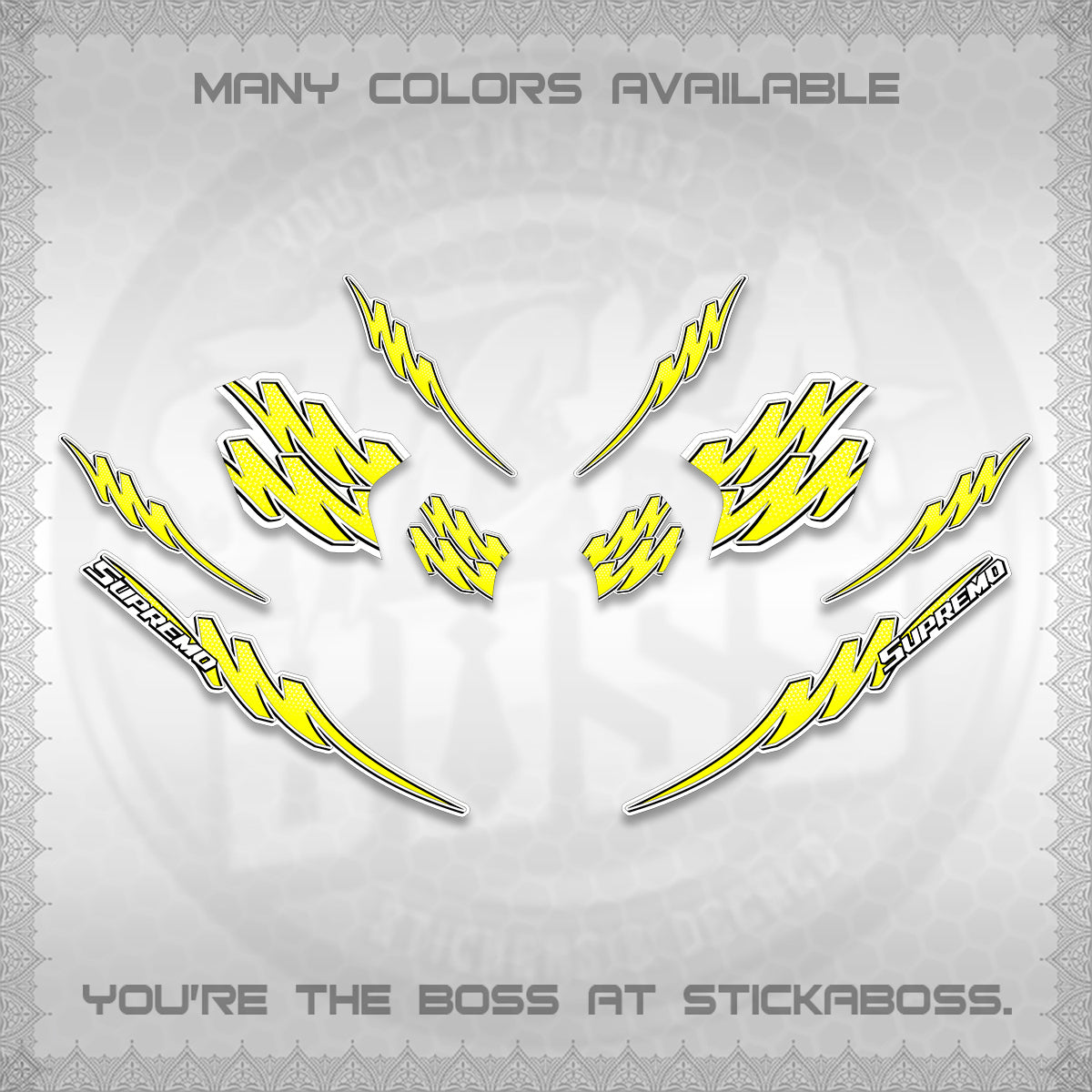 ADV 160 STRIPING FOR WHITE  (1 TONE PUTREA VIRDIAN)STICKER DECALS By STICKABOSS