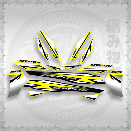 AEROX 155 V2 INDO-MALAY CONCEPT ( MALAYSIAN COMTOM 3 ) STICKER DECALS By STICKABOSS