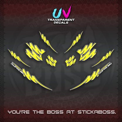 ADV 160 UV TRANSPARENT STRIPING(1 TONE PUTREA VIRDIAN) STICKER DECALS By STICKABOSS