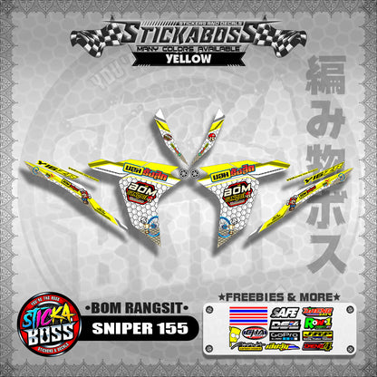 SNIPER 155 INDO DECALS ( BOM RANGSIT )【WITH FREEBIES】