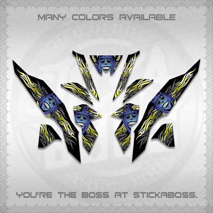 CLICK V3 DECALS (SoloLevelingSmiley Design) STICKER DECALS By STICKABOSS