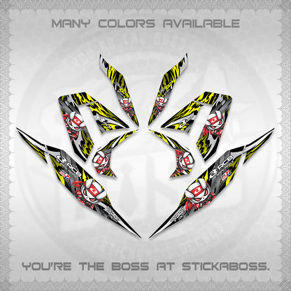 CLICK 125 V4 DECALS (2026 NEW RCB 2.0 DESIGN) STICKER KITS BY STICKABOSS