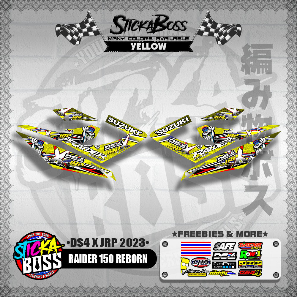 RAIDER 150 REBORN DECALS ( DS4 X JRP 2023 )【WITH FREEBIES】