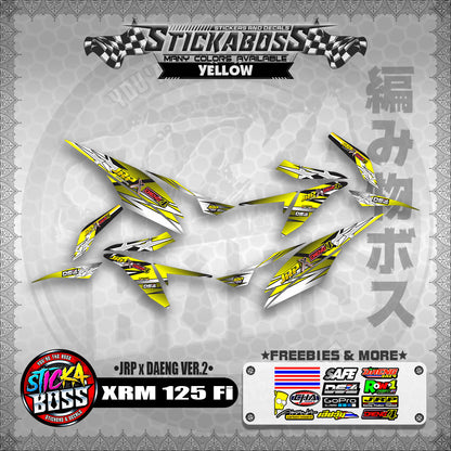 Honda XRM 125 Fi Decals - (JRP x DAENG VER.2)【PREMIUM GLOSSY LAMINATED】