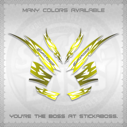 CLICK 125 V2 INDO STRIPING FOR WHITE DECALS (2026 NUSANTARA MOTIF) STICKER DECALS By STICKABOSS