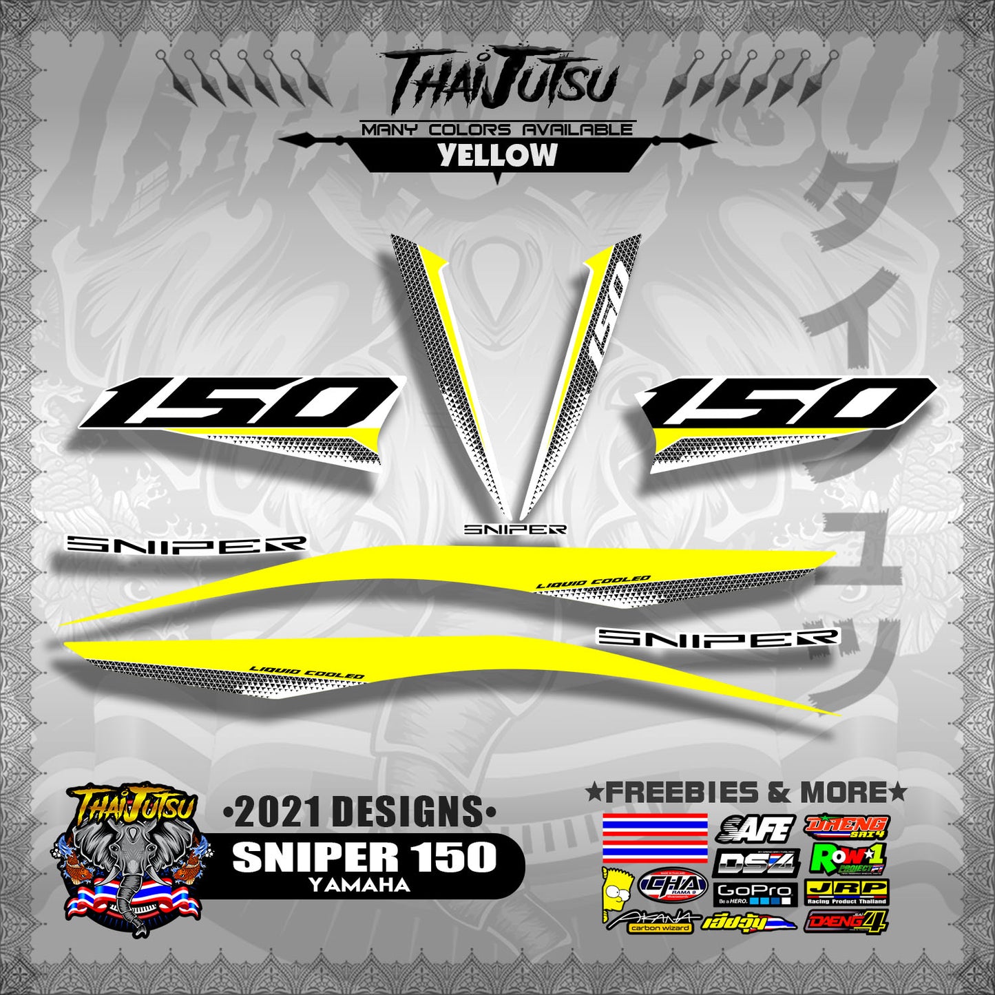 SNIPER 150 DECALS ( 2021 DESIGNS )【WITH FREEBIES】