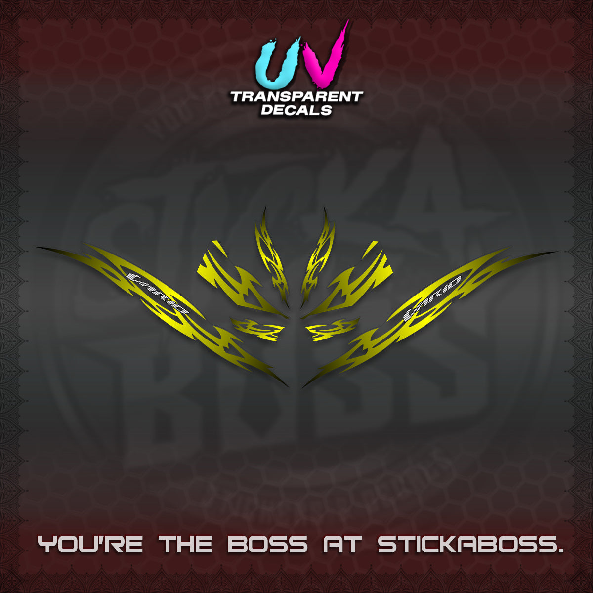CLICK 125 V3 INDO VARIO UV TRANSPARENT DECALS (2026 NUSANTARA STRIPING) STICKER DECALS By STICKABOSS