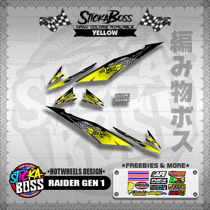 RAIDER GEN 1 DECALS ( HOTWHEELS DESIGN )【WITH FREEBIES】