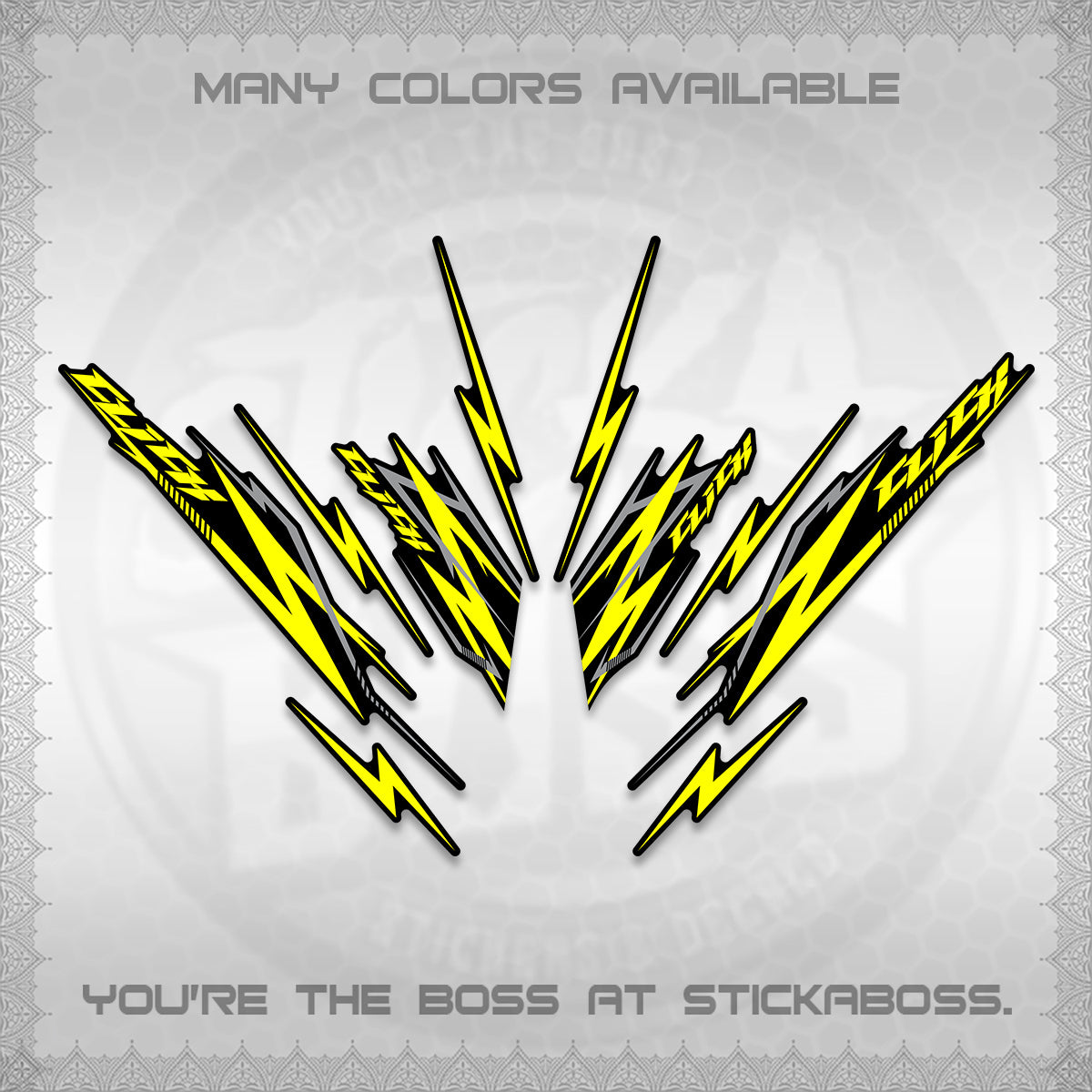 CLICK 125 V2 INDO DECALS (2024 CL 00-A8 STYLE) STICKER KITS By STICKABOSS