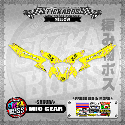 MIO GEAR STICKER DECALS ( SAKURA )【WITH FREEBIES】