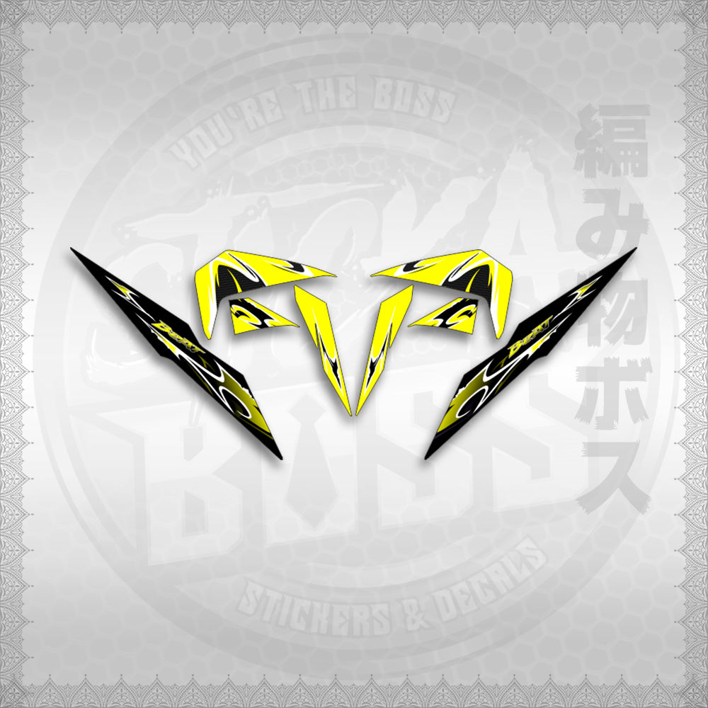 STICKER DECALS for BEAT FI V2 (BV225LENEMOHO) By STICKABOSS (SOFIE LAMINATED WATERPROOF)