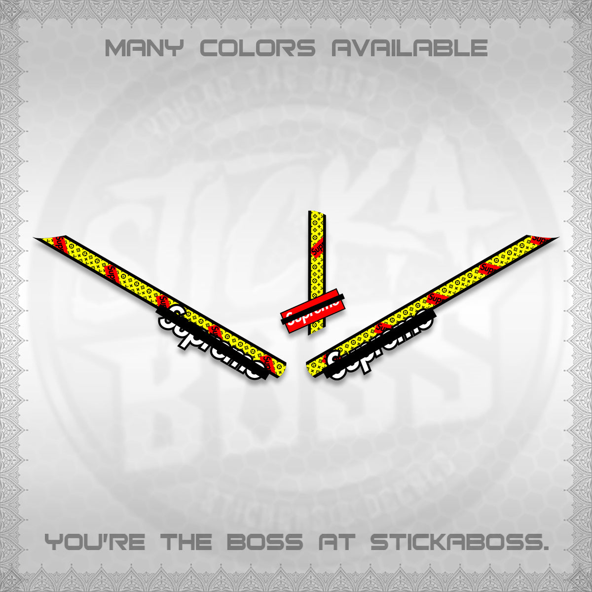 GIORNO 125 DECALS (2026 LUXSUP LV DESIGN) STICKER DECALS BY STICKABOSS