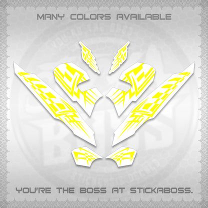 CLICK 125 V3 VARIO INDO-MALAY FOR WHITE DECALS (2026 TRIBAL LINES DESIGN) STICKER DECALS By STICKABOSS