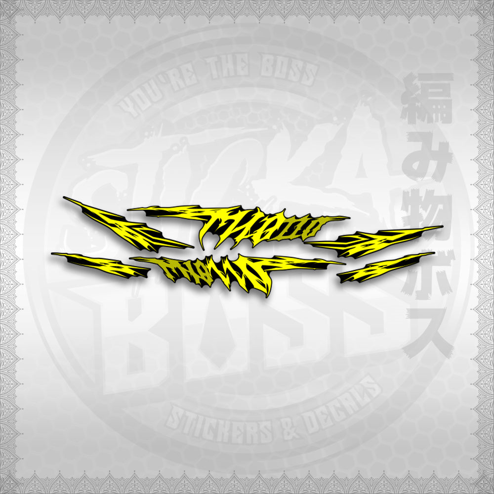 STICKER DECALS for MIO SOULTY INDO (MSOA4STKN) By STICKABOSS (SOFIE LAMINATED WATERPROOF)