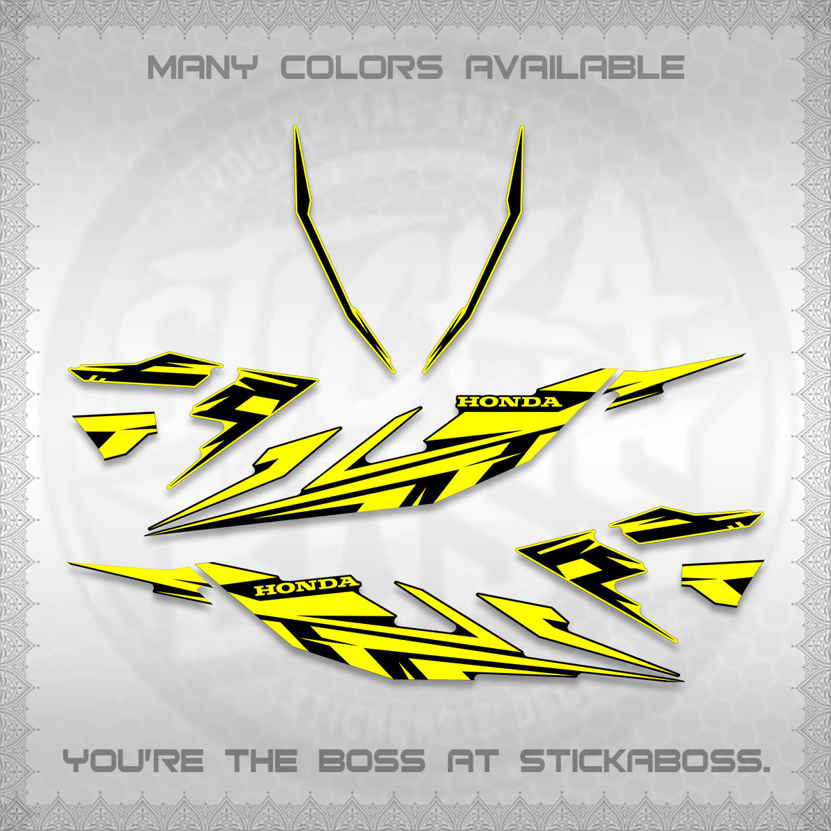 CLICK 125 V4 DECALS (2026 MINIMAL 001 DESIGN) STICKER DECALS By STICKABOSS