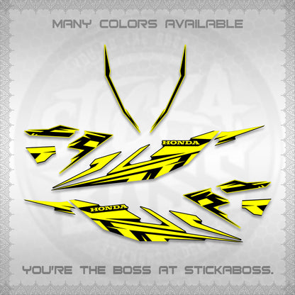 CLICK 125 V4 DECALS (2026 MINIMAL 001 DESIGN) STICKER DECALS By STICKABOSS