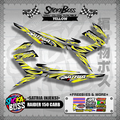 RAIDER 150 CARB DECALS ( SATRIA INJEKSI )【WITH FREEBIES】