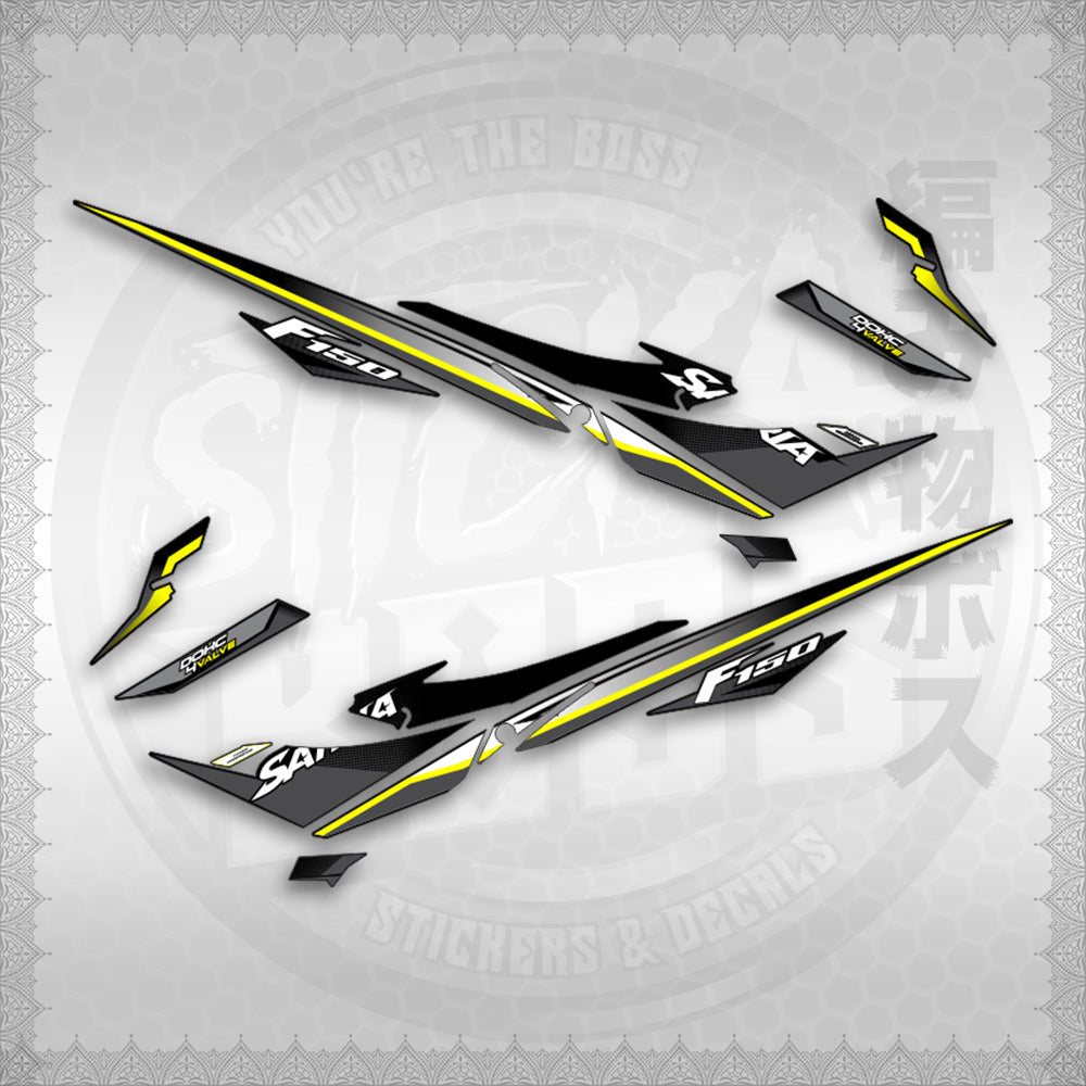 STICKER DECALS for RAIDER 150 REBORN CARB(RRCSATHDE)By STICKABOSS(SOFIE LAMINATED WATERPROOF)