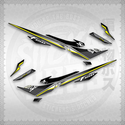 STICKER DECALS for RAIDER 150 REBORN CARB(RRCSATHDE)By STICKABOSS(SOFIE LAMINATED WATERPROOF)