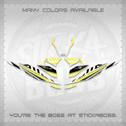 CLICK 125 V4 VARIO FOR WHITE DECALS (2026 VR0007 DESIGN) STICKER KITS By STICKABOSS