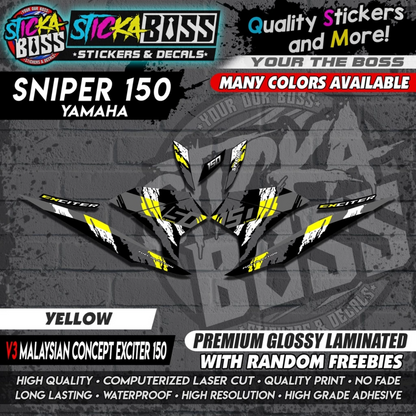 SNIPER 150 Decals 【 v3 Malaysian Concept EXCITER 150 】