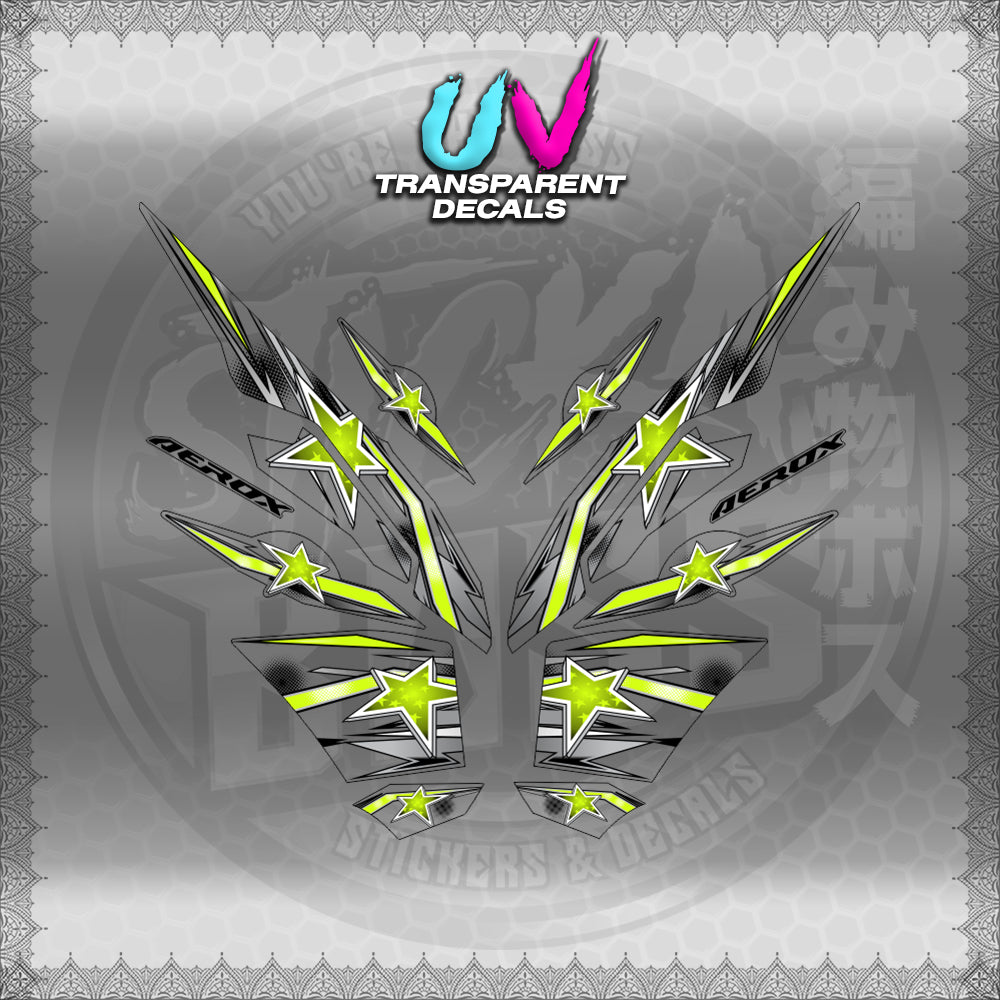 【PREMIUM UV PRINT】TRANSPARENT AEROX V3 ALPHA TURBO INDO (AV3LESTSE)【WITH FREEBIES】