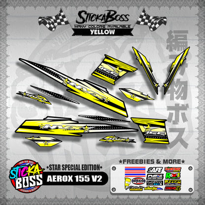 AEROX 155 V2 DECALS ( STAR SPECIAL EDITION )【WITH FREEBIES】