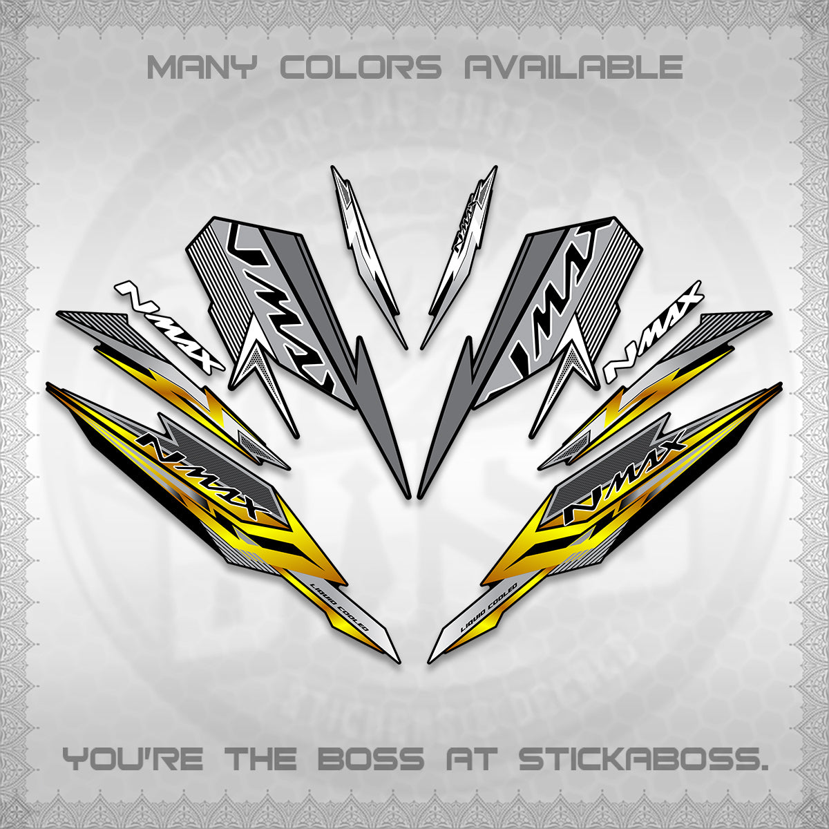 NMAX V2 DECALS (2026 VARIO STYLE) STICKER DECALS By STICKABOSS