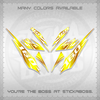 PCX 150 160 INDO FOR WHITE DECALS (2026 NEW 08 DESIGN) STICKER DECALS By STICKABOSS