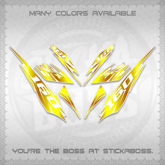 PCX 150 160 INDO FOR WHITE DECALS (2026 NEW 08 DESIGN) STICKER DECALS By STICKABOSS