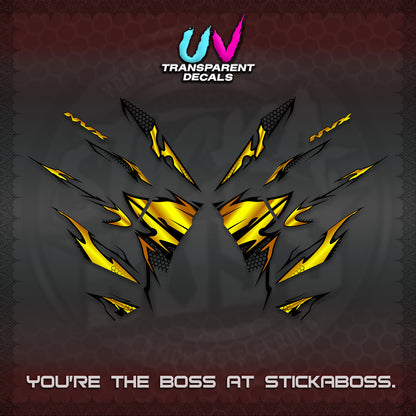 AEROX 155 V2 UV TRANSPARENT (VIETNAM STYLE-1 SPOT) FOR LIGHT COLORED COVER DECALS By STICKABOSS