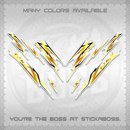 NMAX V2 FOR WHITE DECALS (2024 NM A8 STYLE) STICKER DECALS By STICKABOSS