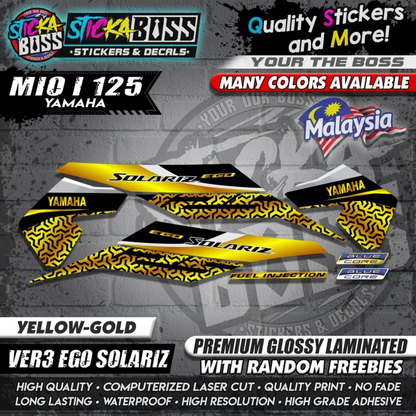 Mio i 125 Malaysian Decals ( Ver3 Ego Solariz )【WITH FREEBIES】Malaysia Concept