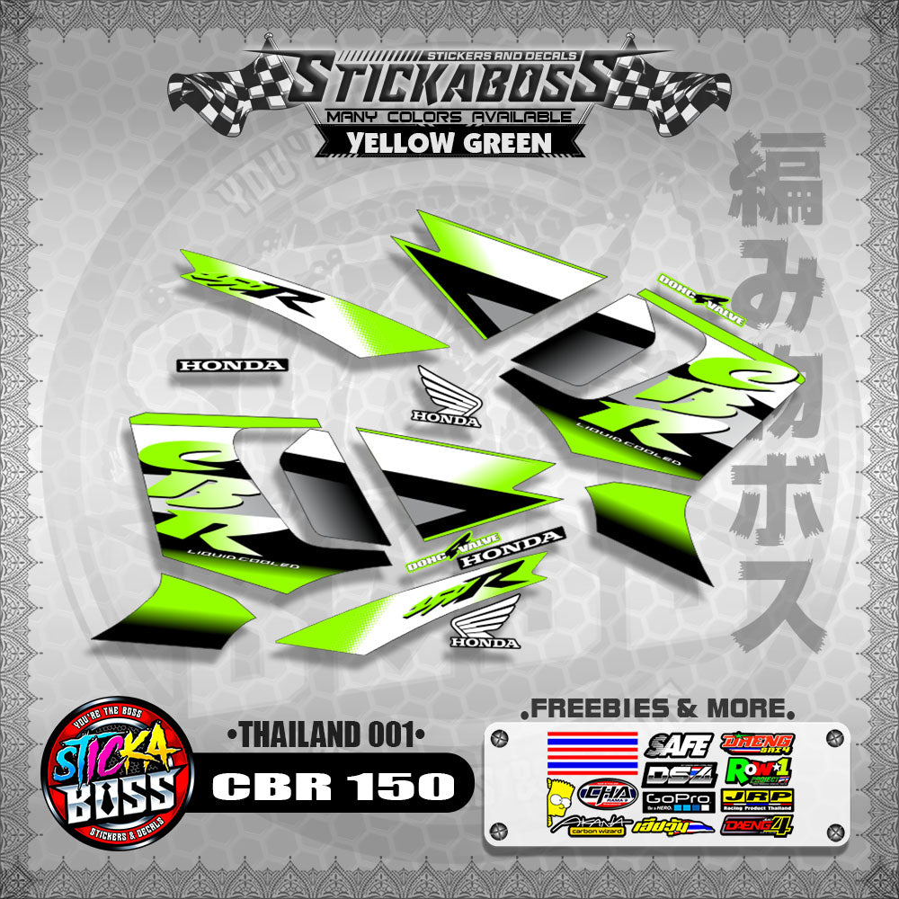 HONDA CBR 150 OLD DECALS ( THAILAND 001 )【WITH FREEBIES】