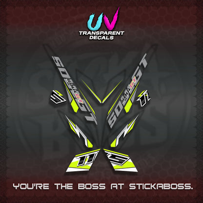 MIO SOUL I 115 GT INDO UV TRANSPARENT DECALS(0005 DESIGN)STICKER DECALS By STICKABOSS