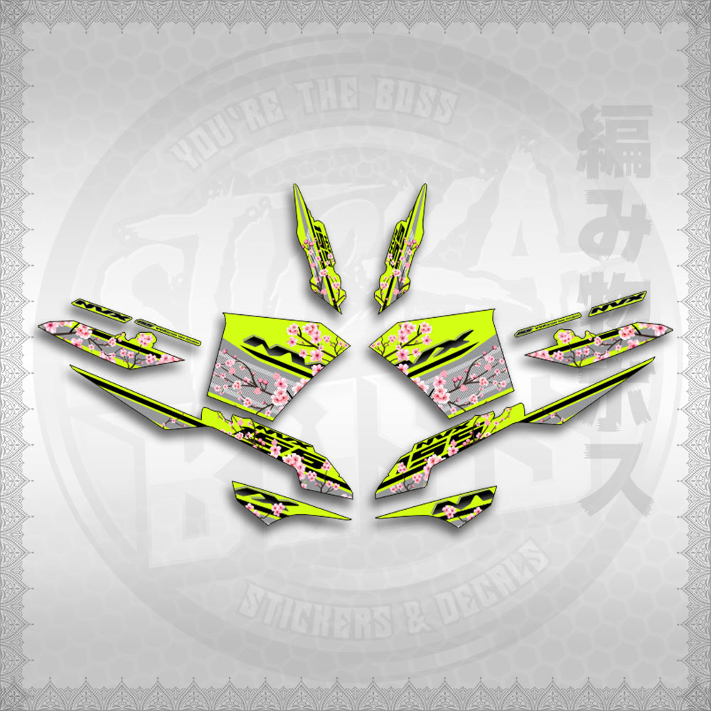 STICKER DECALS for AEROX V3 ALPHA TURBO INDO-MALAYSIAN (AV3SAIN) By STICKABOSS (SOFIE LAMINATED WATERPROOF)