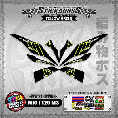 MIO I 125 M3 STICKER DECALS ( WW STRIPPING )【WITH FREEBIES】