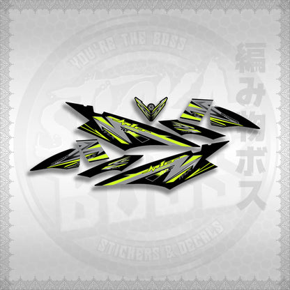 MIO SOUL I STRIPING CARBURETOR STICKER DECALS By STICKABOSS (SOFIE LAMINATED WATERPROOF)