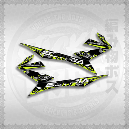 STICKER DECALS for RAIDER 150 FI (RFISATHMATH03) By STICKABOSS (SOFIE LAMINATED WATERPROOF)