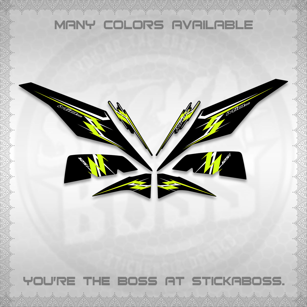 MIO I 125 M3 INDO DECALS (A25 VARIASI) STICKER DECALS By STICKABOSS