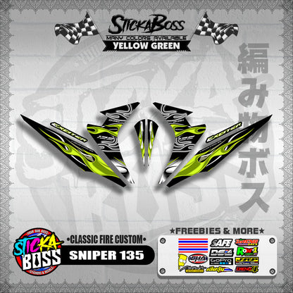 SNIPER 135 DECALS ( CLASSIC FIRE CUSTOM )【WITH FREEBIES】